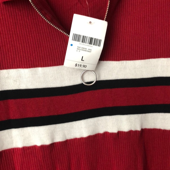 FOREVER 21 RED SHIRT DRESS - Picture 5 of 5